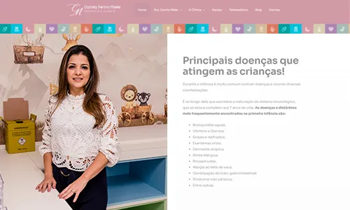 Site de Dra. Camila Miele