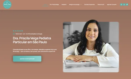 Site de Dra. Priscila Veiga