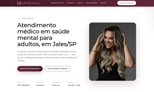 Site de Dra. Kelli Mendonça