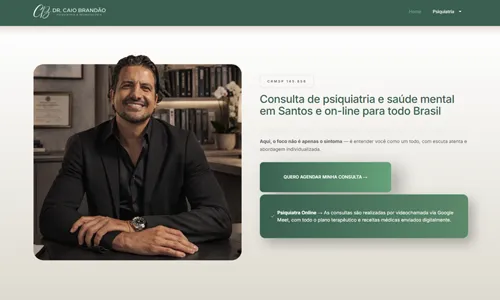 Site de Dr. Caio Brandão