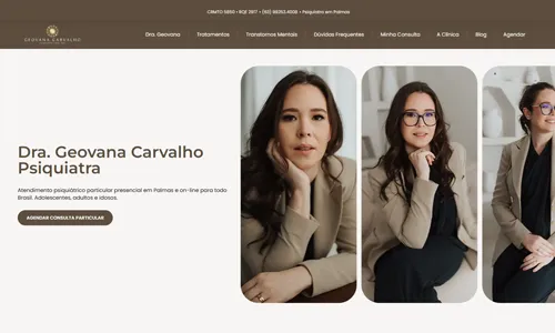 Site de Dra. Geovana Carvalho